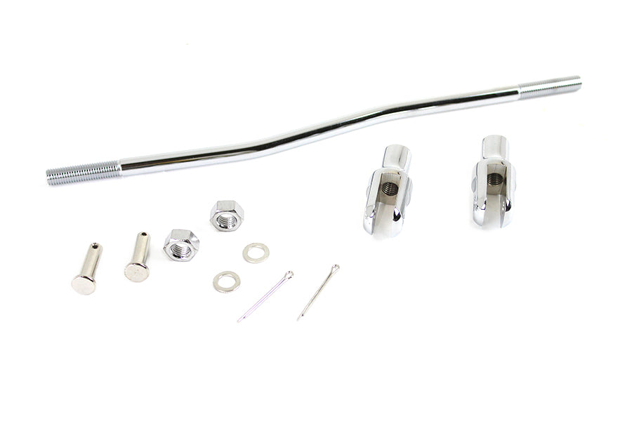 Edart 23-1349 chrome front mechanical brake rod kit for Harley-Davidson EL