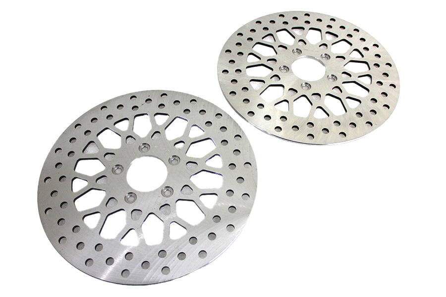 Duro 23-1537 11.8-inch front brake disc set with X-spoke style rotors