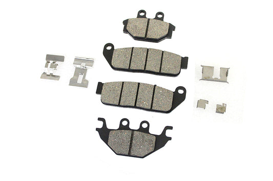 Duro B16-0950/1SCP semi-metallic front and rear brake pad set for side valve vehicles