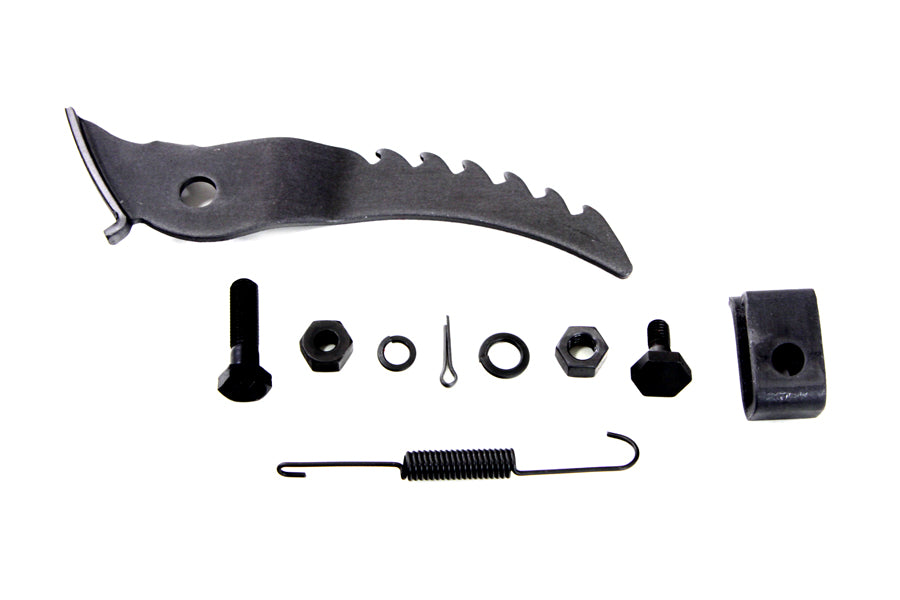 Edart 77225 replica emergency brake kit, parkerized finish, brake component view