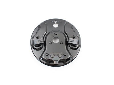Edart 72174B rear hydraulic brake backing plate in black finish