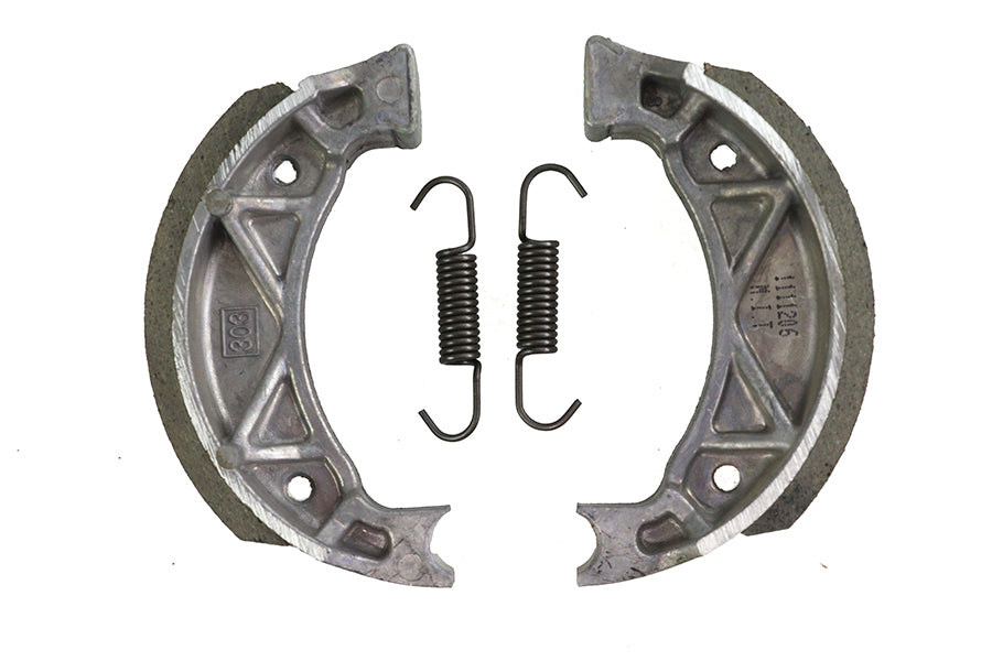 Edart 61005C mini brake wheel shoe set, SKU 23-3081, shown as a compact brake component quartet