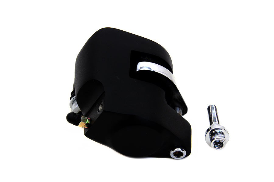 Edart 75549B replica front 1-piston brake caliper in black, right side