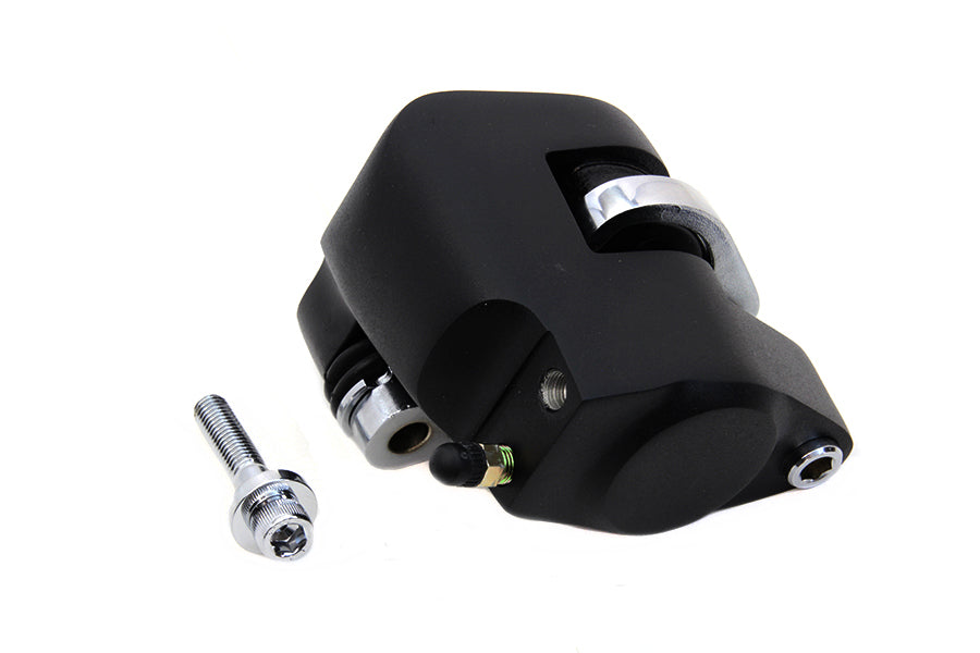 Edart 75549B replica front 1-piston brake caliper in black, right side