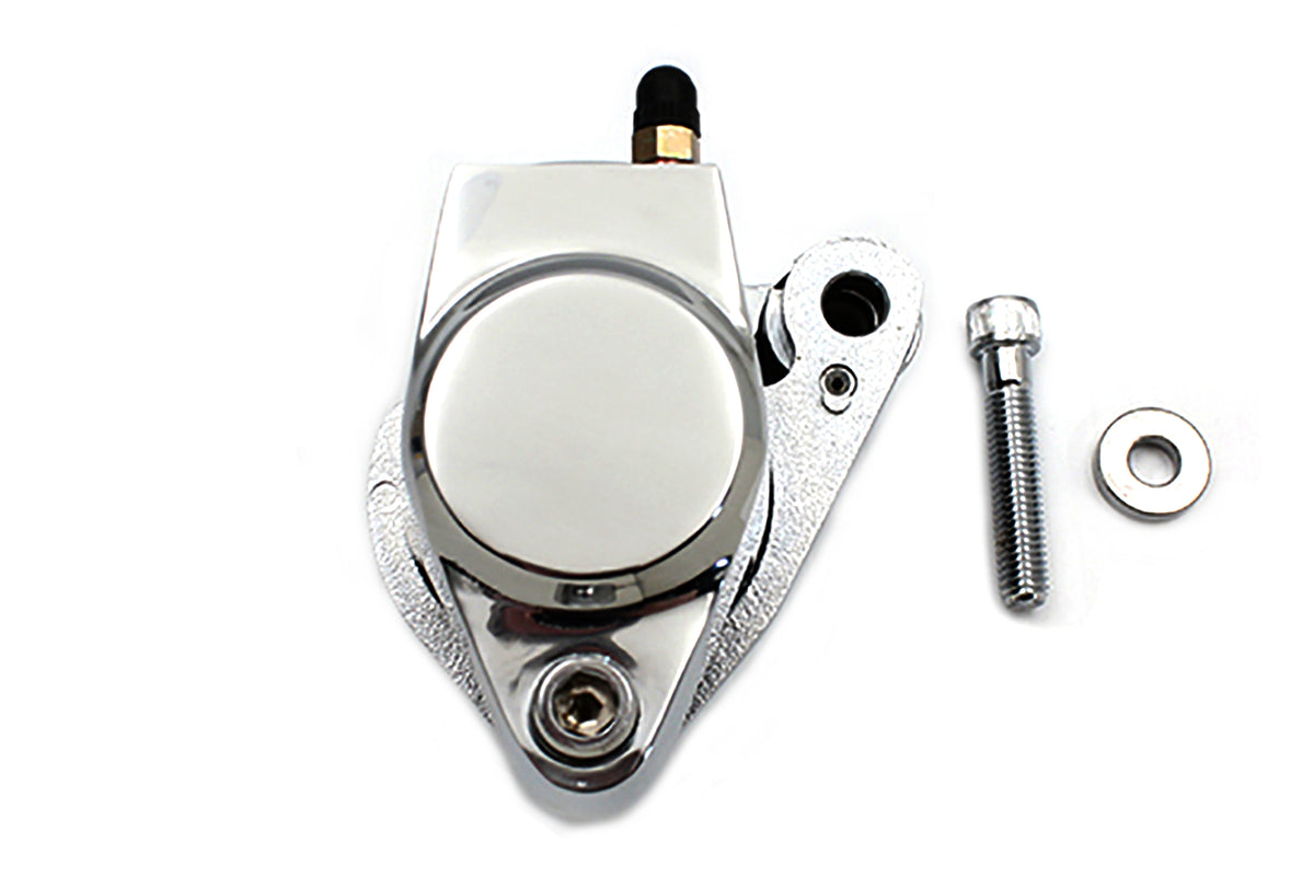 Edart 23-3085 chrome front 1-piston right-side brake caliper with brake pads
