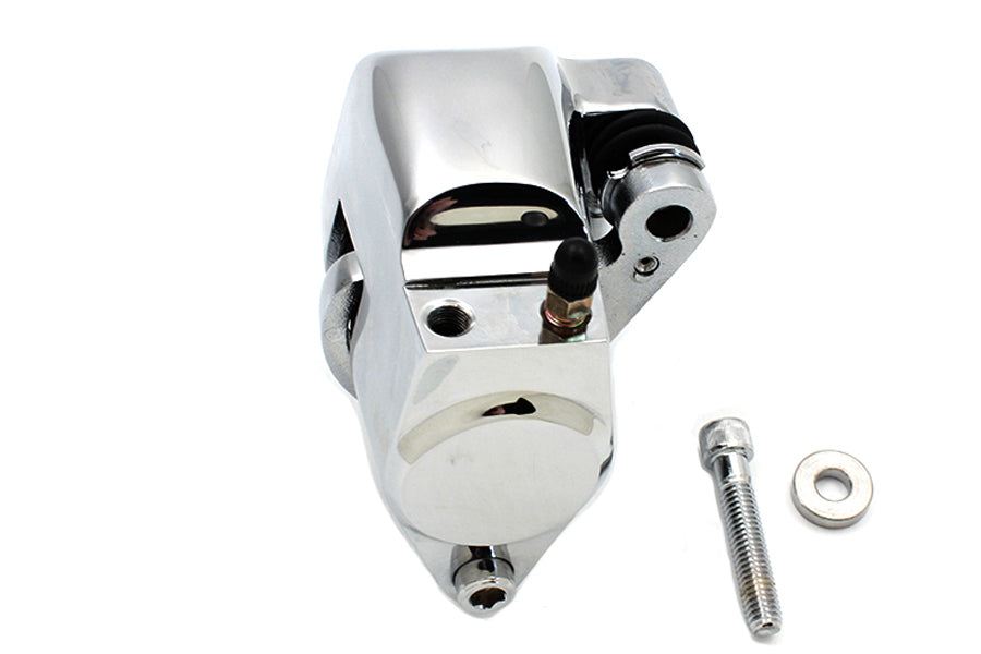 Edart 23-3085 chrome front right-side 1-piston brake caliper with brake pads