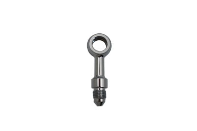 Edelbrock R4047C straight brake hose adapter fitting in metal finish