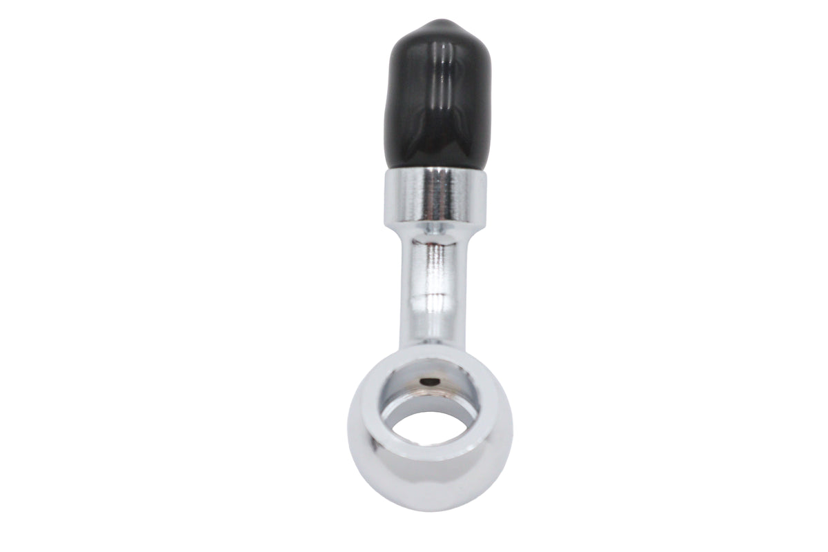 Edelbrock R4050C brake hose adapter fitting 35 in silver metal finish