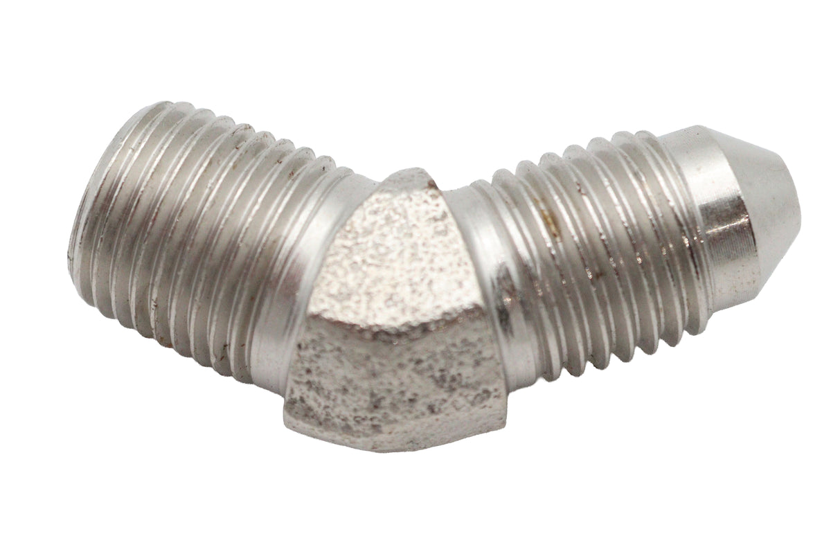Edelbrock R4293C brake hose adapter fitting 45-degree view