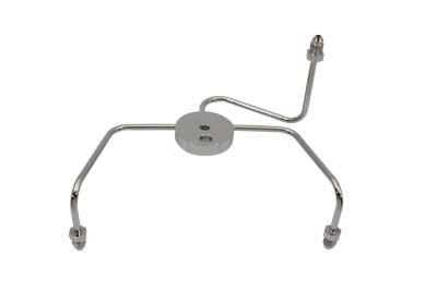 Edelbrock R4306C Brake Line Junction Block Wide, Chrome