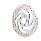 Duro B06-0195ASP 11.8-inch polished front brake disc, left side