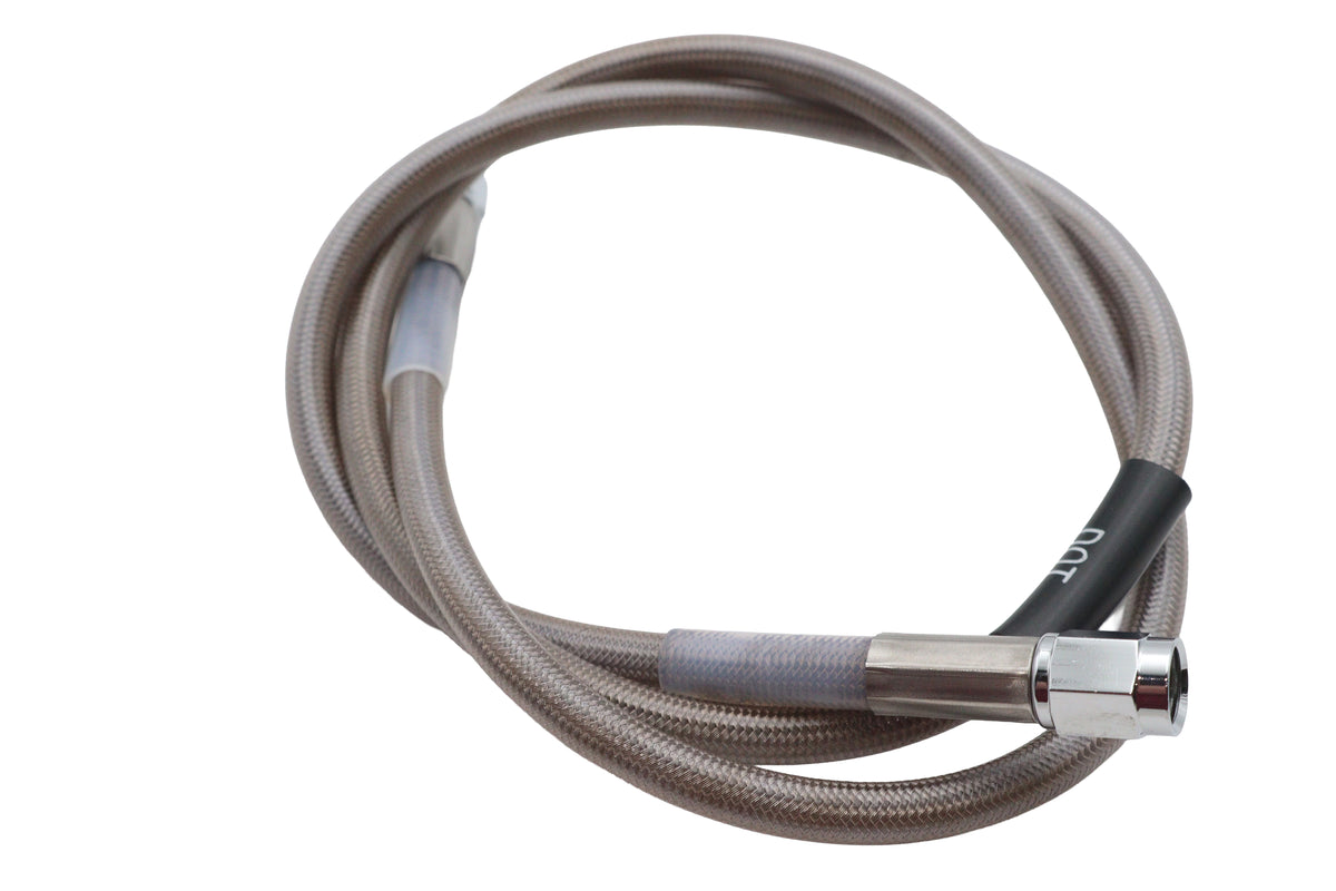 Edelbrock R58342S 36-inch stainless steel brake hose for automotive brake systems