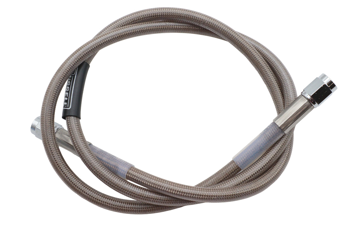 Edelbrock R58342S stainless steel brake hose, 36-inch automotive hose and line spiral design