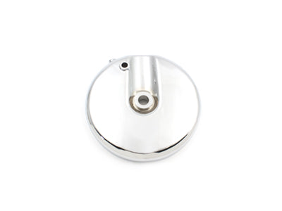 Edart 70323D chrome front brake backing plate, right side