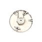 Edart 70323D chrome front brake backing plate, right side