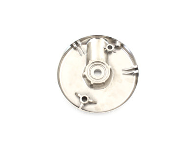 Edart 70323D chrome front brake backing plate, right side