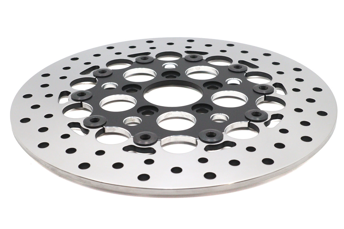 Ultima 90-893 11.8-inch floating rear brake disc, silver motorcycle brake rotor