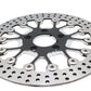 Ultima 90-894 11-1/2-inch floating front brake disc, silver metal rotor with drilled holes