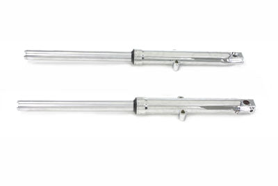 Motorshop 24-0590 39mm Fork Tube Assembly with Chrome Sliders