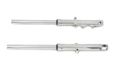 Motorshop 24-0590 39mm Fork Tube Assembly with Chrome Sliders