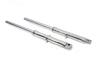 Motorshop 24-0590 39mm Fork Tube Assembly with Chrome Sliders