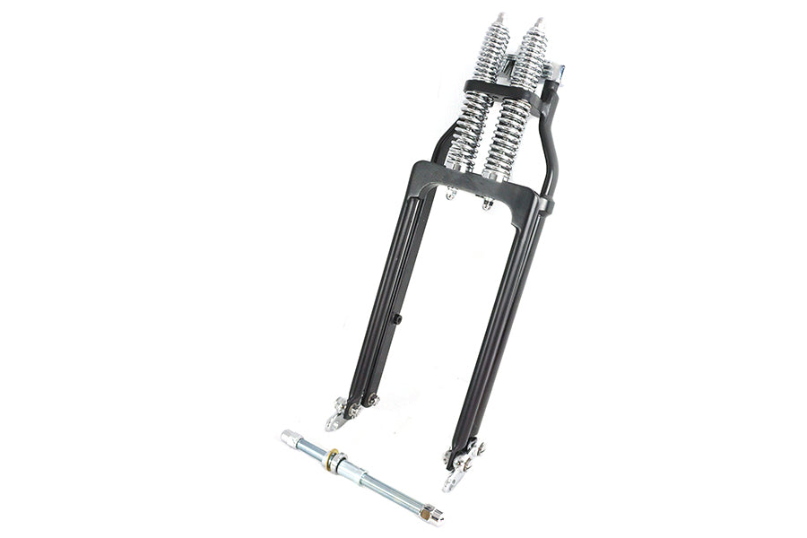 Ultima springer fork assembly, black with chrome springs, model 24-1700