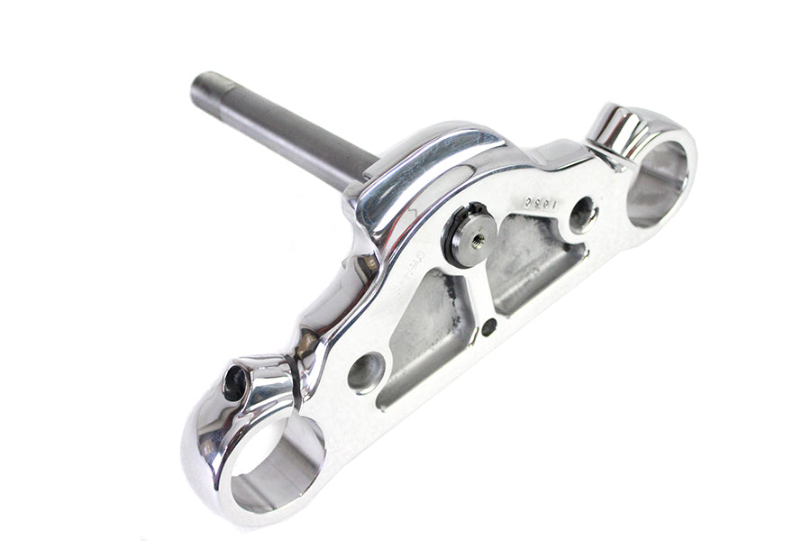 Motorshop FXD lower triple tree chrome front fork component 24-1737a