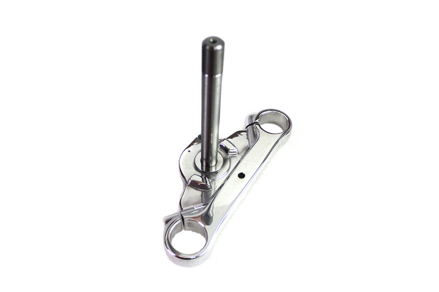 Motorshop FXD lower triple tree chrome front fork component 24-1737b