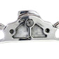 Motorshop FXD lower triple tree chrome front fork component on white background