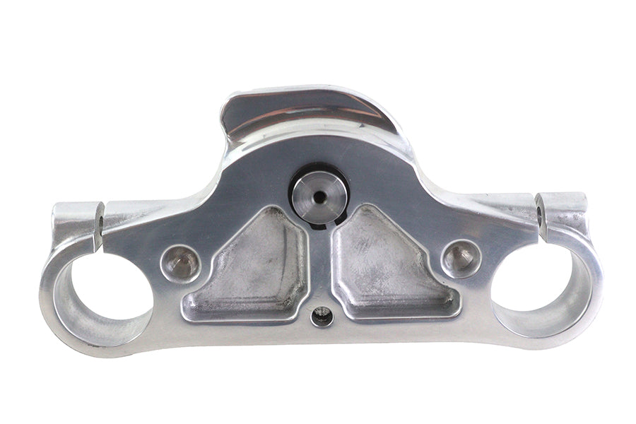 Motorshop FXD lower triple tree front fork in polished finish, product image 24-1777b.jpg
