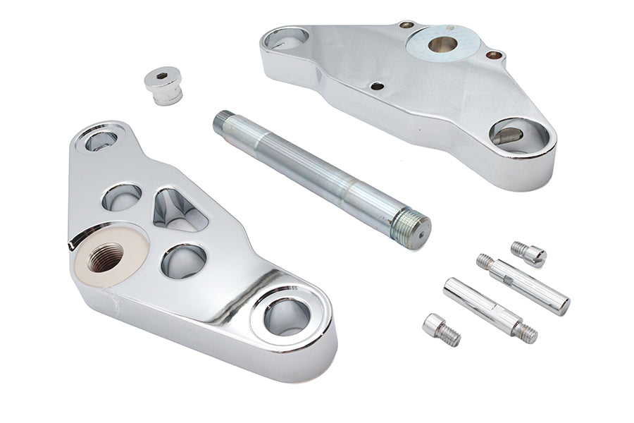 Ultima 29-78 Chrome 5-degree triple tree set billet front fork component