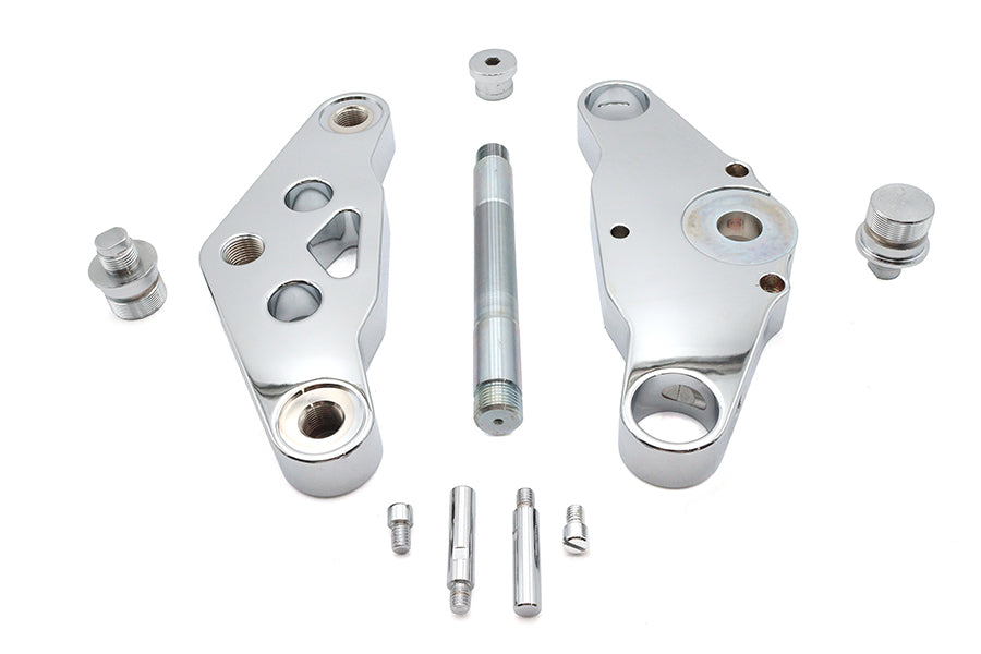 Ultima 29-82 Chrome 0 Triple Tree Set Billet for 41mm Fork Tubes