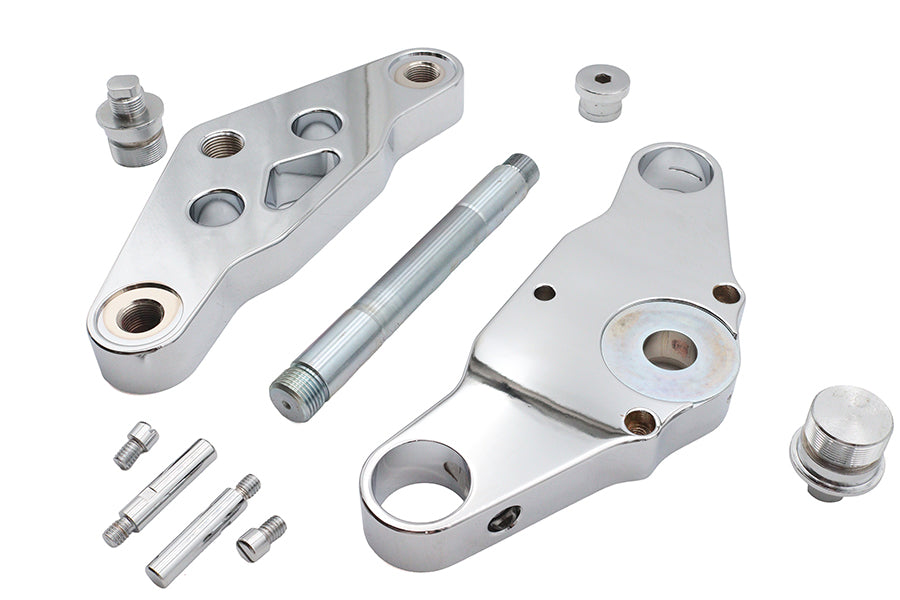 Ultima 29-82 Chrome 0 Triple Tree Set Billet for 41mm Fork Tubes