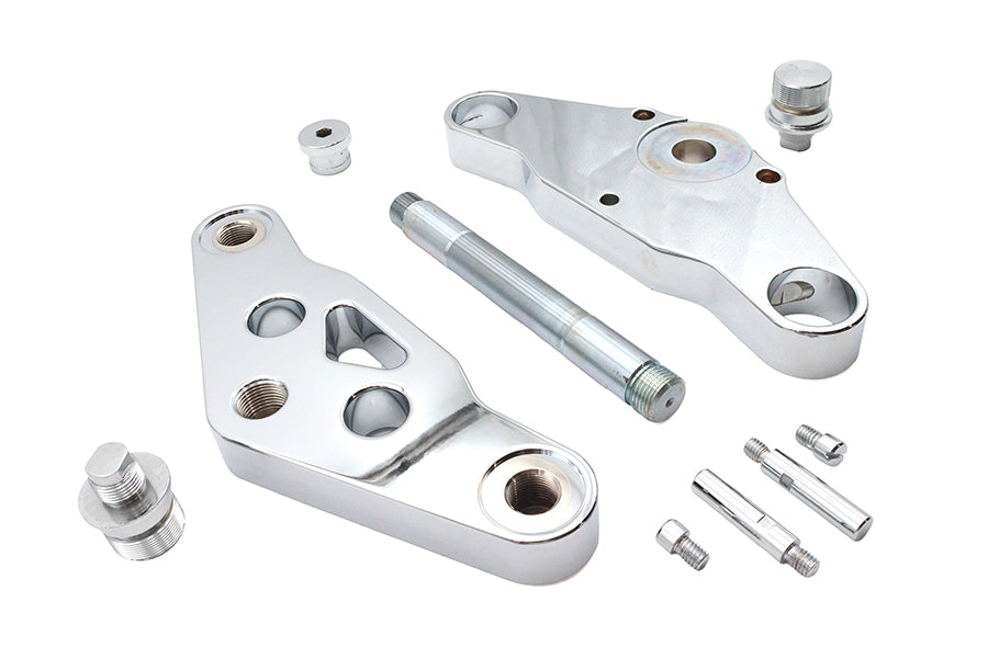 Ultima 29-82 Chrome 0 Triple Tree Set Billet for 41mm Fork Tubes