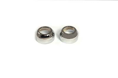 V-Twin 24-9049 41mm Chrome Fork Boot Covers