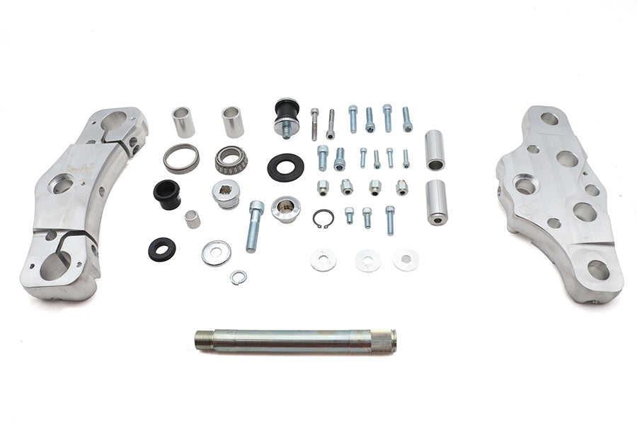 Ultima 6 Chrome Triple Tree Set 29-105 for Harley-Davidson FLT Models