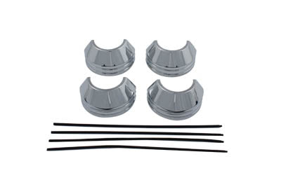 V-Twin 75433 41mm chrome fork boot cover set for motorcycle front forks