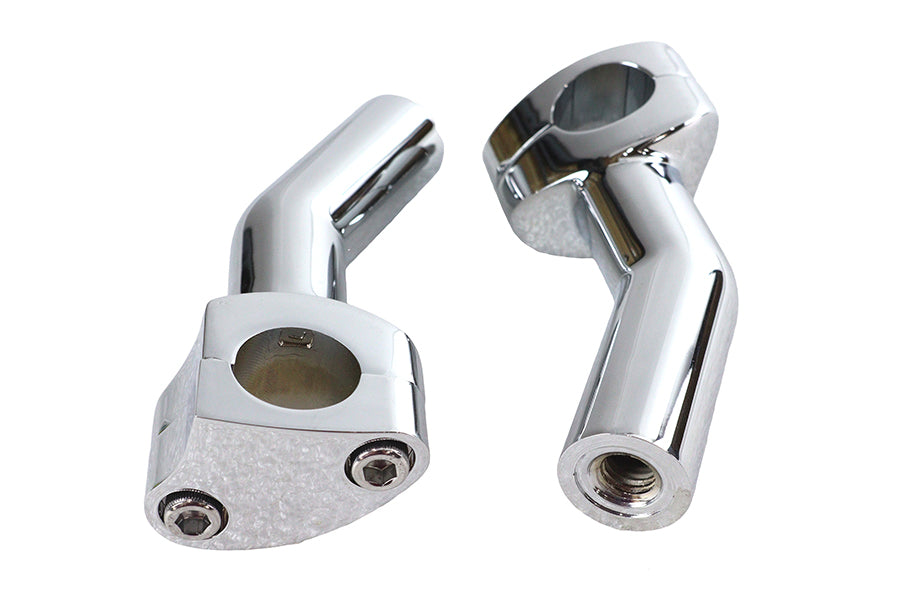 MCM 57-6044A 1-Inch Pullback Riser Set, Chrome