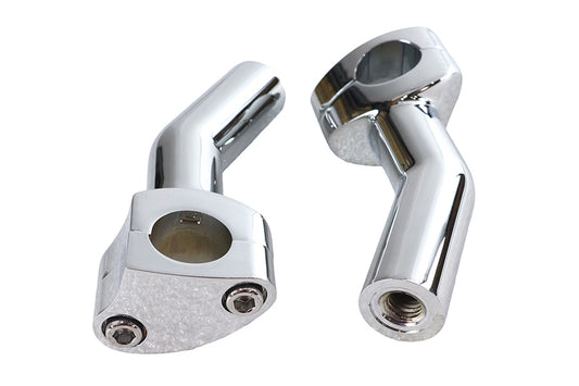 MCM 57-6044A 1-Inch Pullback Riser Set, Chrome