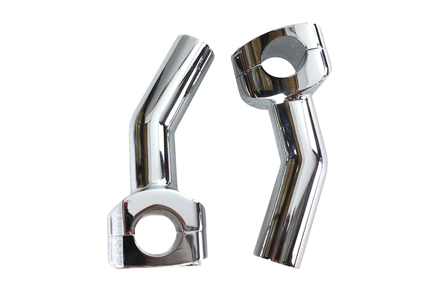 MCM 57-6044A 1-Inch Pullback Riser Set, Chrome