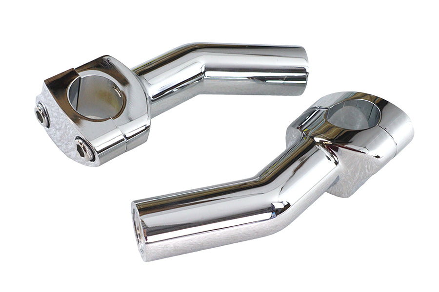 MCM 57-6044A 1-Inch Pullback Riser Set, Chrome