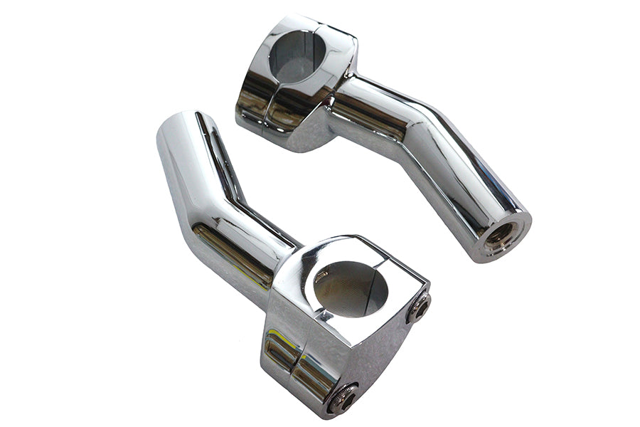 MCM 57-6044A 1-Inch Pullback Riser Set, Chrome
