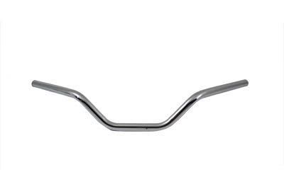 MCM 25-0410 4-inch replica chrome handlebar with indents, handlebar control