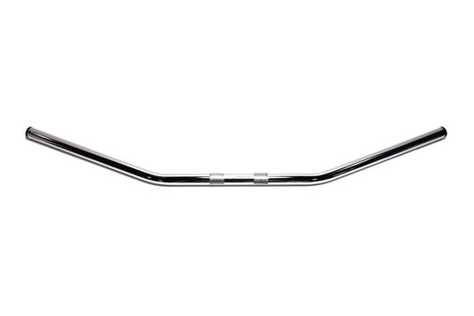 MCM 31-0170S chrome drag handlebar with indents for motorcycle handlebar control