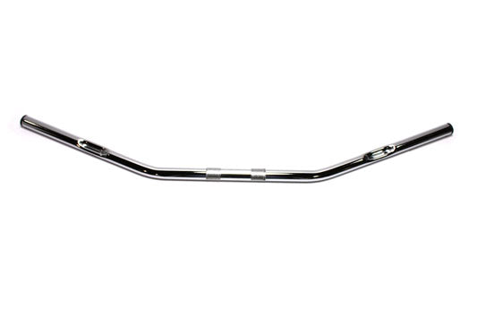 MCM 31-0170S chrome drag handlebar with indents, handlebar control component