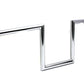MCM 20240 10-inch Z handlebar control with indents in chrome finish