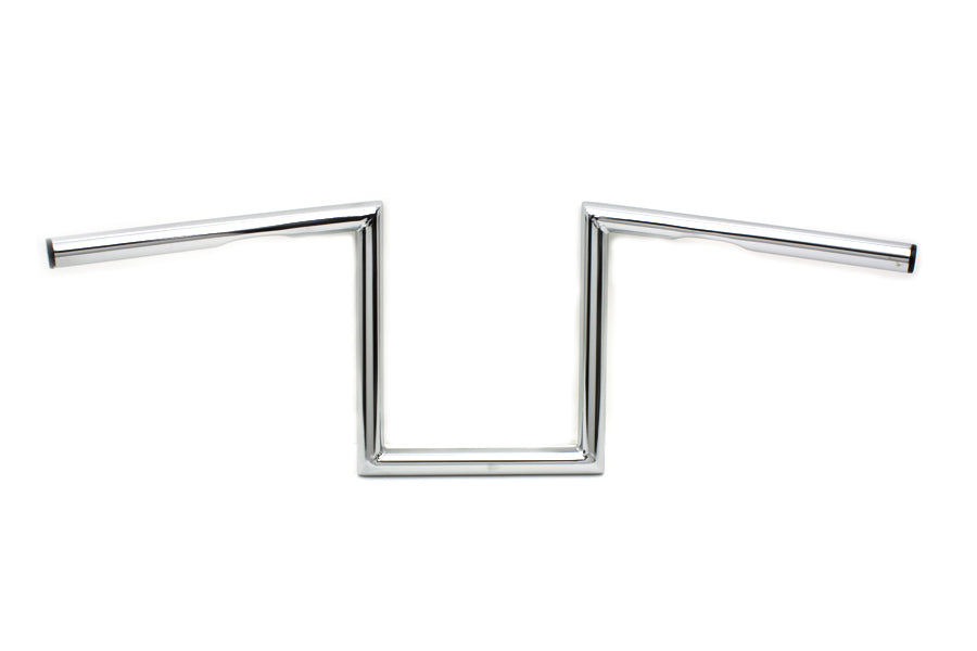 MCM 20240 10-inch chrome Z handlebar with indents for handlebar control、】【