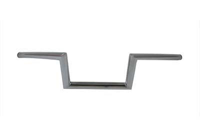 MCM 08031 8-inch low Z handlebar with indents, motorcycle handlebar control shown on white background