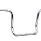 MCM H31-0240S-16 16-inch Bagger Ape Style Handlebar, chrome finish with control mounts