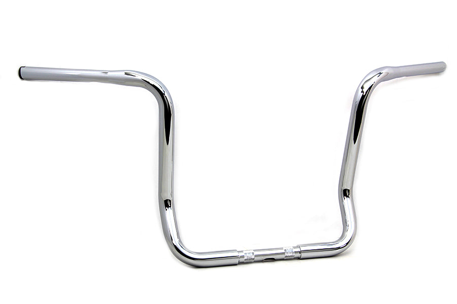 MCM H31-0240S-16 16-inch Bagger Ape Style Handlebar, chrome finish with control mounts